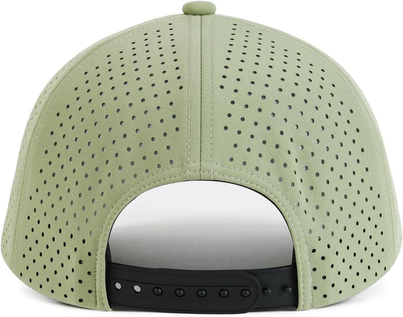 VOBOOM Men Quick Dry Baseball Cap Laser Cut Mesh Ball Curved Brim Snapback Hat - Image 4